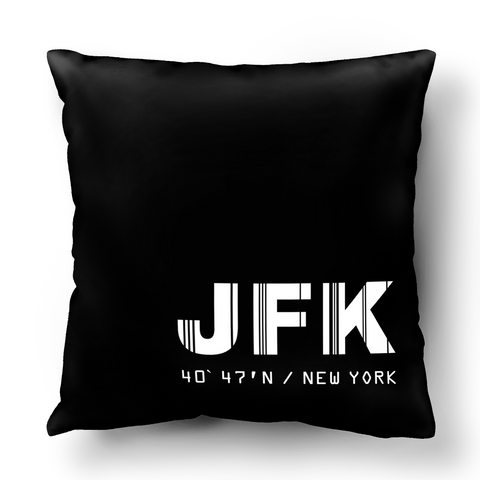 JFK Airport Code Throw Pillow