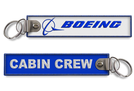 Boeing-Cabin Crew Embroidered Keyring