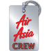 Air Asia Portrait Steel Effect Luggage Tag