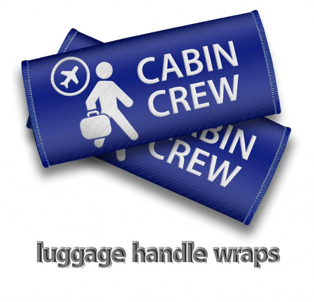 Cabin Crew- Luggage Handles Wraps-BLUE