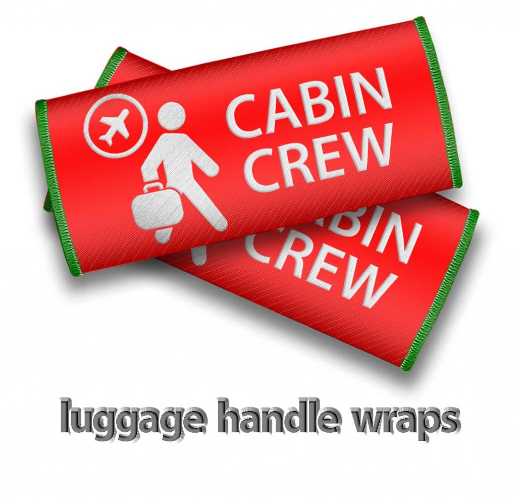 Cabin Crew- Luggage Handles Wraps-RED