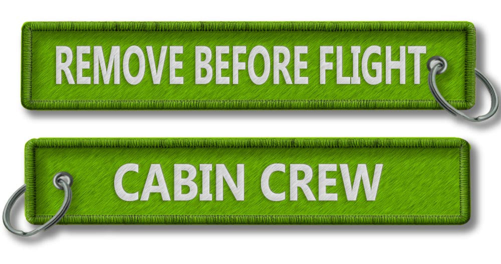 Cabin Crew-Remove Before Flight-GREEN