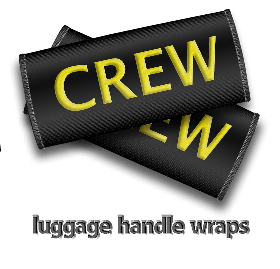 Crew Wraps CREW- Luggage Handles Wrap Black