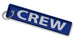 CREW Embroidered Keyring-BLUE