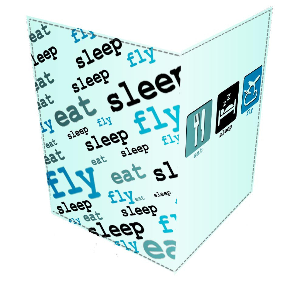 Eat Sleep Fly Passport Cover