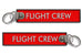 Flight Crew Embroidered Keyring (RED)