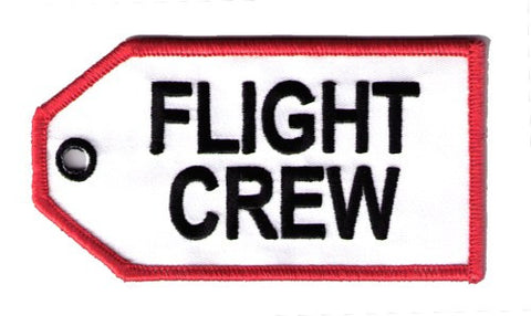 FLIGHT CREW-BagTag(White LARGE)