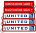 United Airlines-Remove Before Flight
