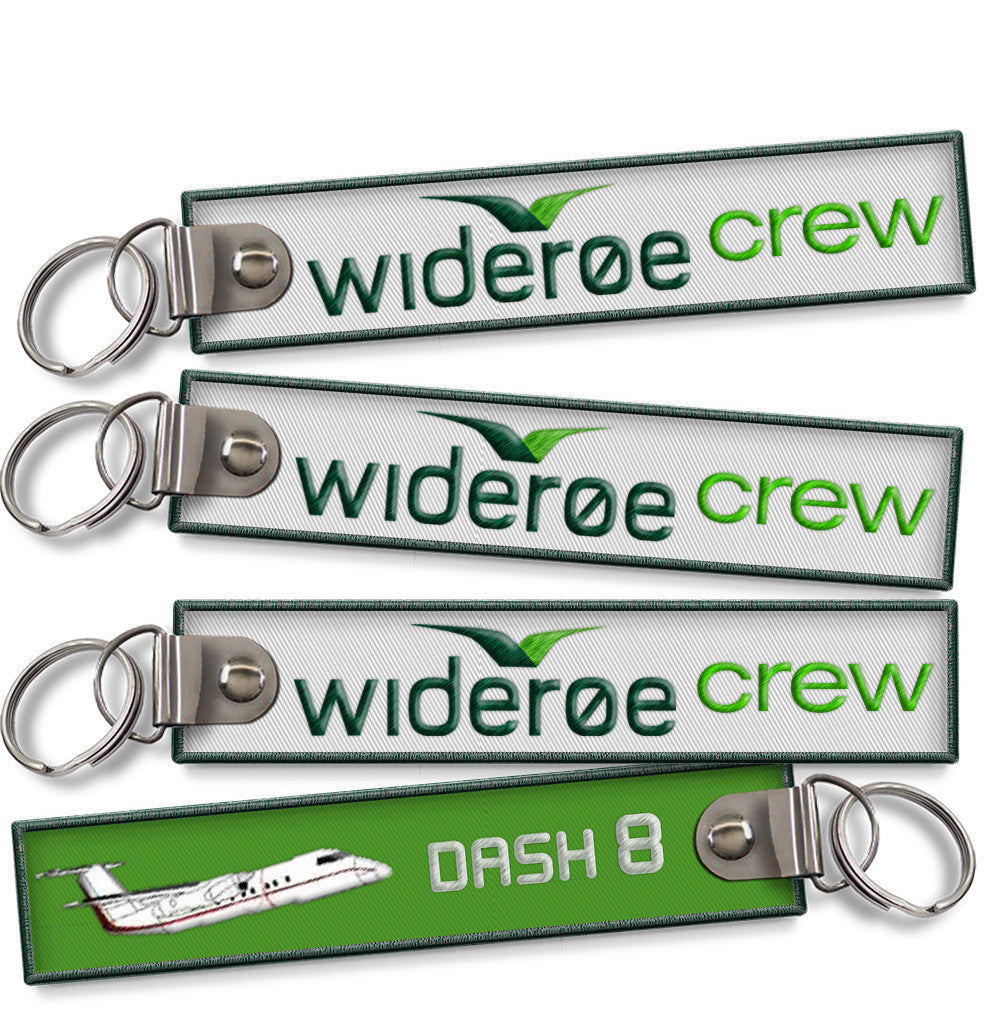 Wideroe Dash 8 Embroidered Tag