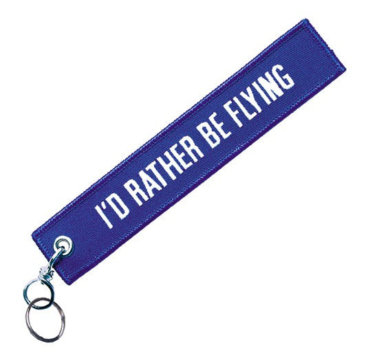 I'd Rather Be Flying-Embroidered Tag