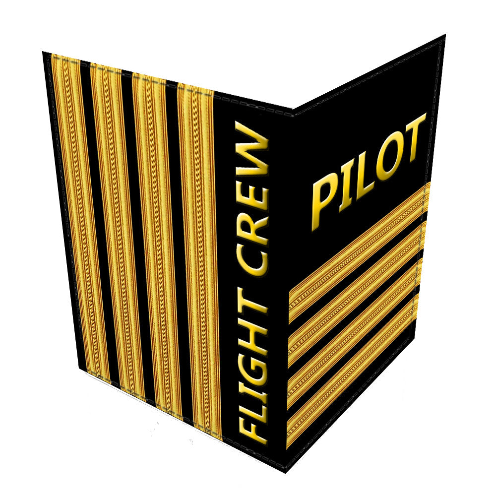 Pilot (4 Bars) Gold Passport Cover