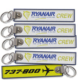 Ryanair B737-800 Crew Embroidered Keychain