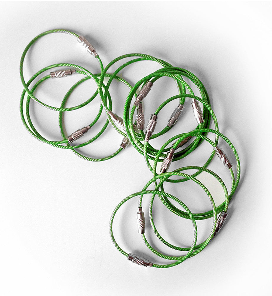Steel Cable Loops-GREEN