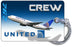 United Airlines B767 Blue Landscape